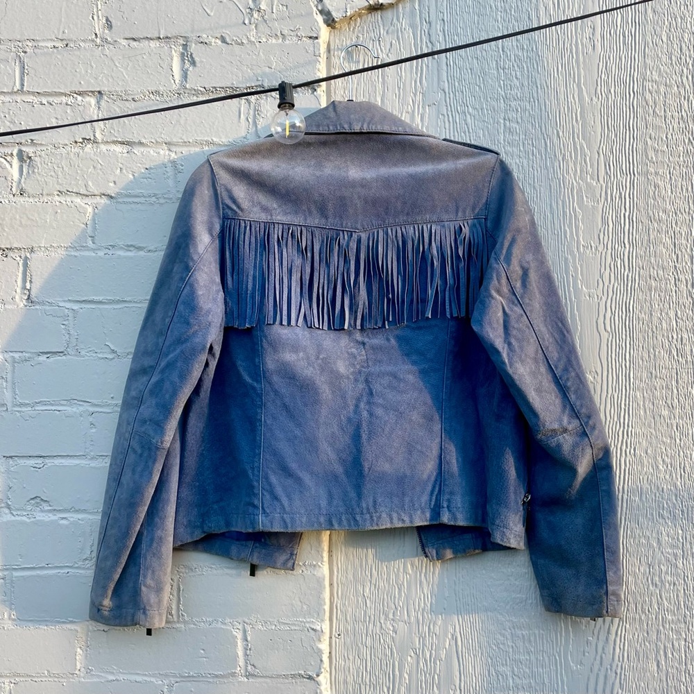 Tintoretto Blue Suede Jacket